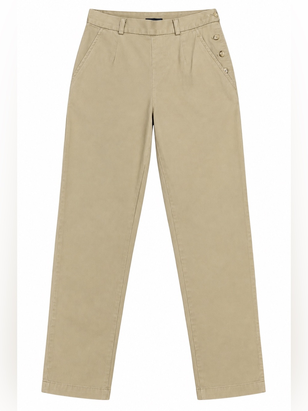 Ralph Lauren Sailor Style Khaki Chino Pants High Waist Tapered Size 8